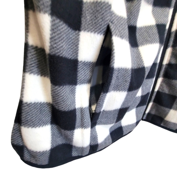 BUNDLE/LOT XXL Comfy Buffalo Check Fleece Zip-Up Vest w/Zip-Up Pockets EUC - Picture 4 of 13